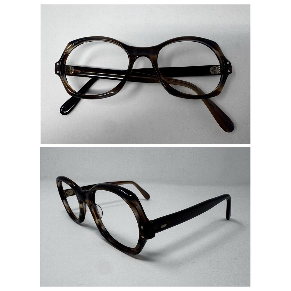 Renaissance U.S.A. 1970s New Old Stock Brown Eyeglass Frames 50-18-145